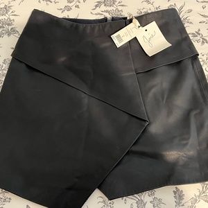 JOIE Leather mini skirt